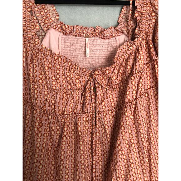Free People Women's Small Star Dip Mini Dress in Glass Roses Combo NEW - Picture 2 of 9
